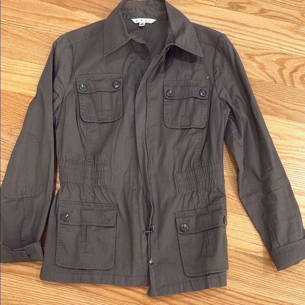 CABI size S Women's Brown Utility Jacket like new